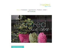 Tablet Screenshot of inspiredskincare.com